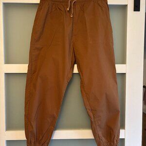 Evolverie Sustainable Cotton Joggers - Tan Size Large